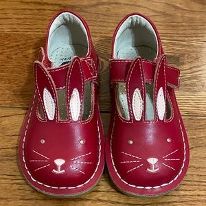 Livie & Luca red bunny Mary Jane shoes NEVER WORN!
